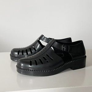 Melissa Aranha Black Sandals (women's size 39)